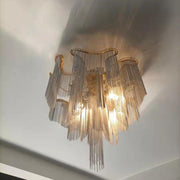 Aluminum Modern Chain Tassel Chandelier