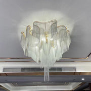 Aluminum Modern Chain Tassel Chandelier