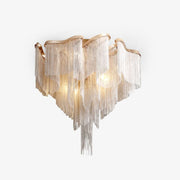 Aluminum Modern Chain Tassel Chandelier