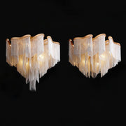 Aluminum Modern Chain Tassel Chandelier
