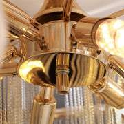 Aluminum Modern Chain Tassel Chandelier