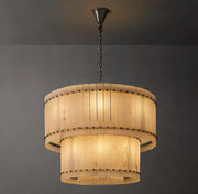 San Marco Alabaster Round 2-Tiered Chandelier 22/37/48/60