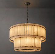 San Marco Alabaster Round 2-Tiered Chandelier 22/37/48/60