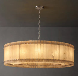 San Marco Alabaster Round Chandelier 32/37/48/60