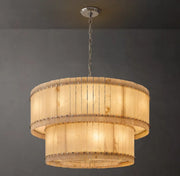 San Marco Alabaster Round 2-Tiered Chandelier 22/37/48/60