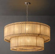 San Marco Alabaster Round 2-Tiered Chandelier 22/37/48/60