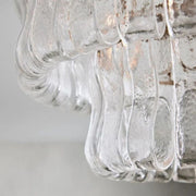 Amor 2-Tier Glass Ghiaccio Round Flushmount 18