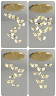 Blossom Double Horn Chandelier