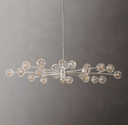 Boule De Crystal Ball Clear/Smoke Glass Round/Oval Chandelier 72