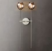 Boule De Crystal Ball Clear/Smoke Wall Sconce H9