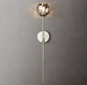 Boule De Crystal Ball Clear/Smoke Wall Sconce H9