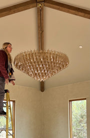 Chiaray Glass Multi-Tier Round Chandelier 61