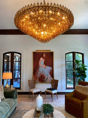 Chiaray Glass Multi-Tier Round Chandelier 61
