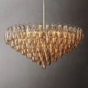 Chiaray Smoke Glass Tiered Round Chandelier 37
