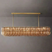 Chiaray Smoke Glass Rectangular Chandelier 74