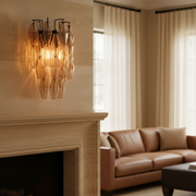 Chiara Smoke/Clear Sconce 20