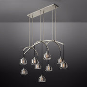 Hemispheres Linear Chandelier 54
