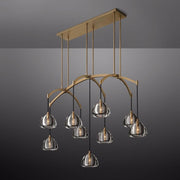 Hemispheres Linear Chandelier 54