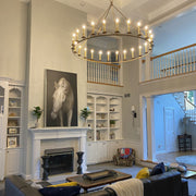 19Th C. English Openwork Round Chandelier