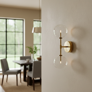 Glass Globe Linear Sconce