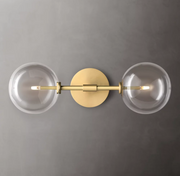 Glass Globe Linear Sconce