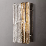 Lattice Clear/Smoke Glass Sconce 15