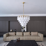 Lunara White Murano Chandelier
