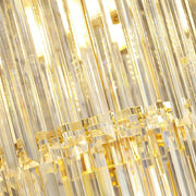 Royal Large Crystal Chandelier Long Ceiling Lighting Fixture