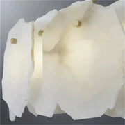 Alabaster Flakes Round Chandelier Rod