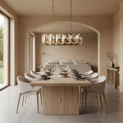 Harlowe Crystal Rectangular Chandelier 42
