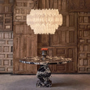 Selenite Crystal Round Chandelier 31.5