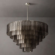 Sirene Clear/Smoke Glass Round Chandelier 41”