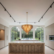 Sirene Clear/Smoke Glass Round Chandelier 41”