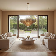 Sirene Clear/Smoke Glass Round Chandelier 65