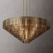 Sirene Clear/Smoke Glass Round Chandelier 65
