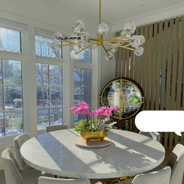 Boule De Cristal Clear/Smoke Crystal Ball Modern Round Chandelier Light 36