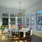 Boule De Cristal Clear/Smoke Glass Ball Modern Round Chandelier Light 48