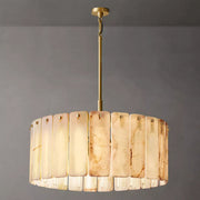 Calamette Modern Alabaster Round Chandelier 36