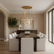 Audubon Modern Crystal Round Chandelier 40