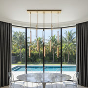 Audubon Modern Crystal Linear Chandelier 54