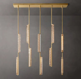 Audubon Modern Crystal Linear Chandelier 54