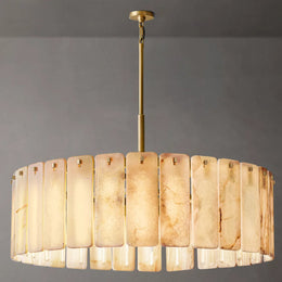 Calamette Modern Alabaster Round Chandelier 60