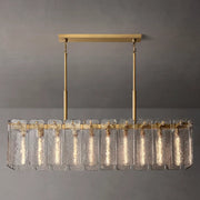 Calamette Modern Glass Rectangular Chandelier 60
