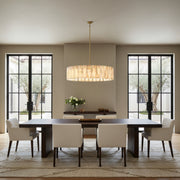 Calamette Modern Alabaster Round Chandelier 60