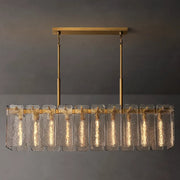 Calamette Modern Glass Rectangular Chandelier 60