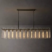 Calamette Modern Glass Rectangular Chandelier 72