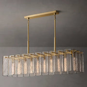 Calamette Modern Glass Rectangular Chandelier 60