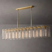 Calamette Modern Glass Rectangular Chandelier 72