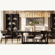 Calamette Modern Glass Rectangular Chandelier 60