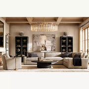 Calamette Modern Glass Round Chandelier 60